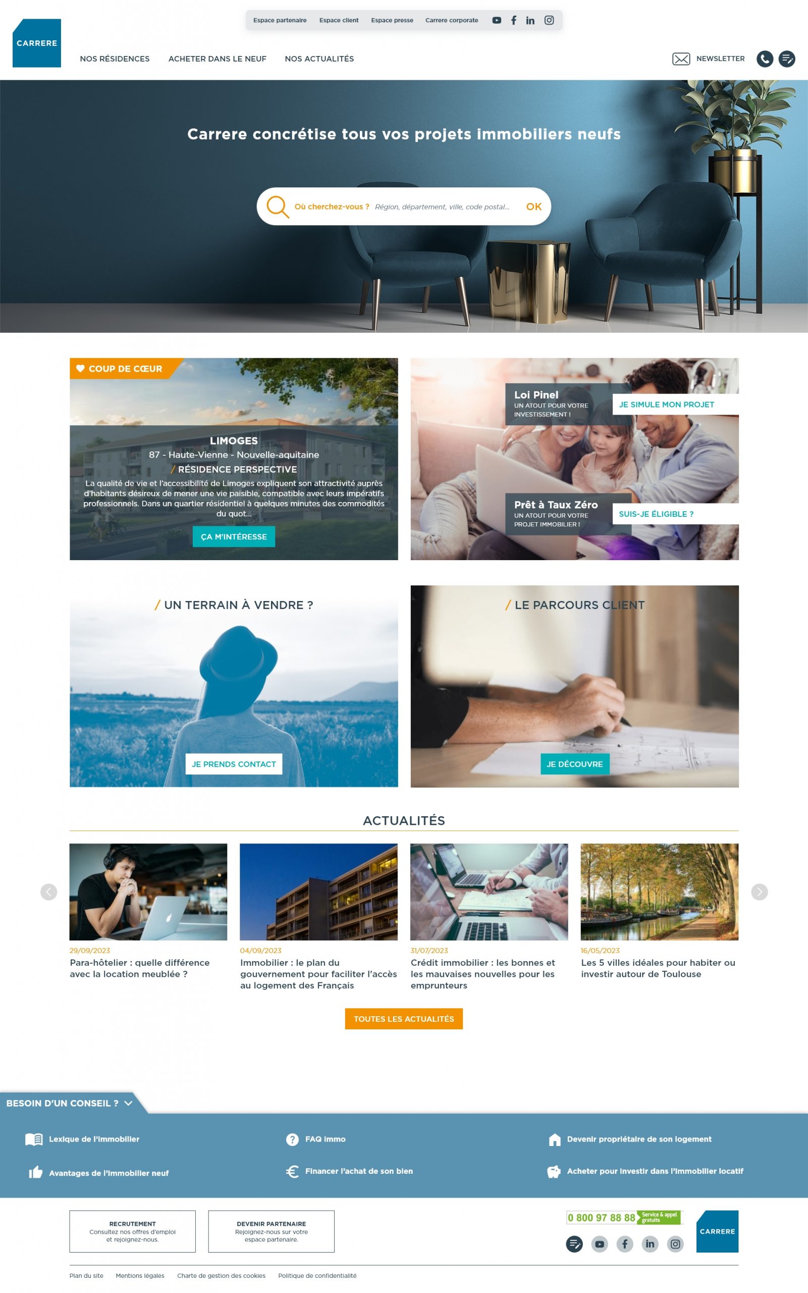Page accueil Carrere Promotion